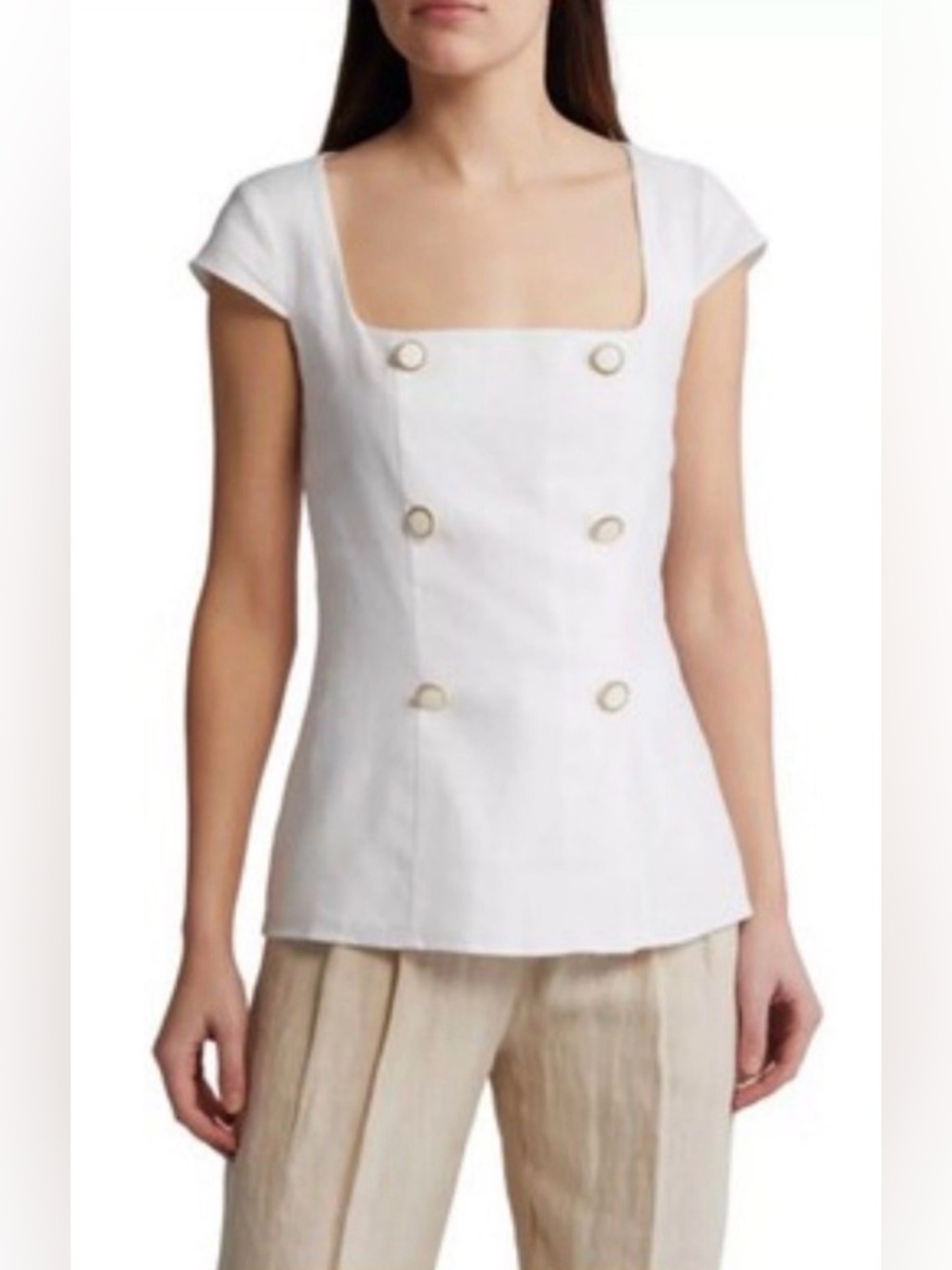 NWT Reformation Meela 100% Linen Top, size 12